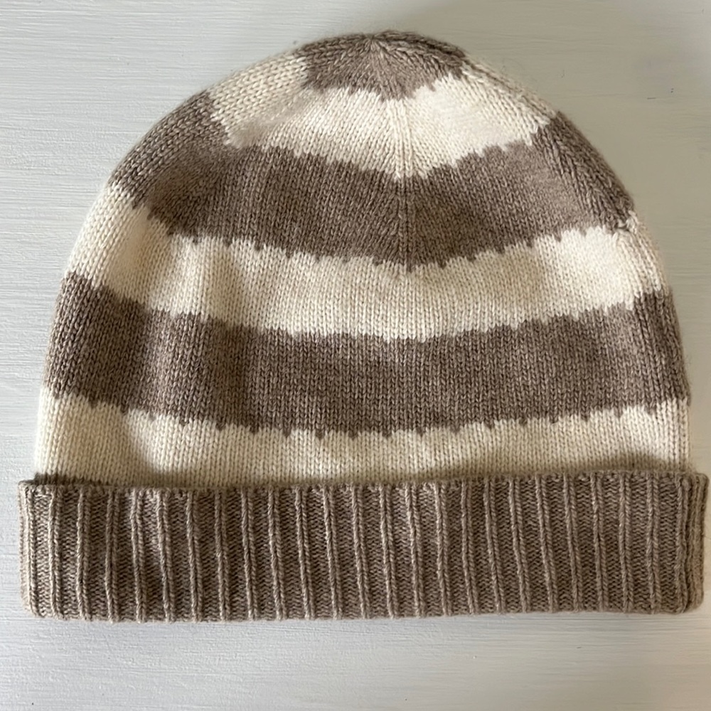 Striped jCrew wool blend hat